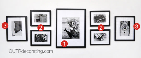 Tips for hanging a group of pictures